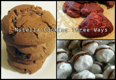 Nutella Cookies Three Ways